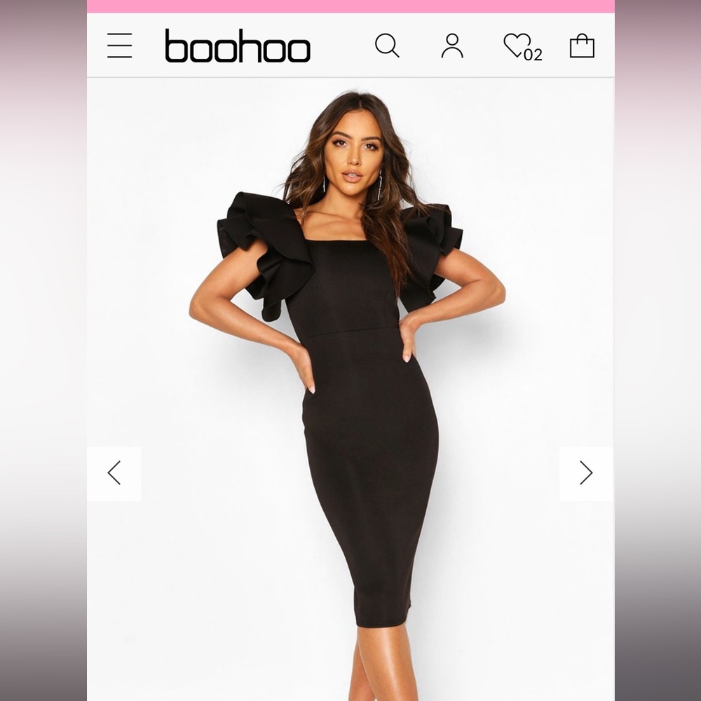 Black Midi dress NWT